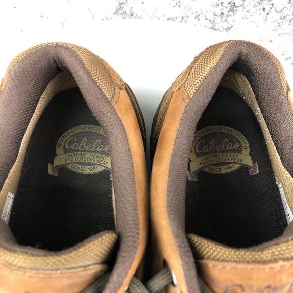 Cabela\'s Men\'s Size 10D X4 Dry-Plus 4MOST Brown Leather Waterproof Hiking Shoes main image 5